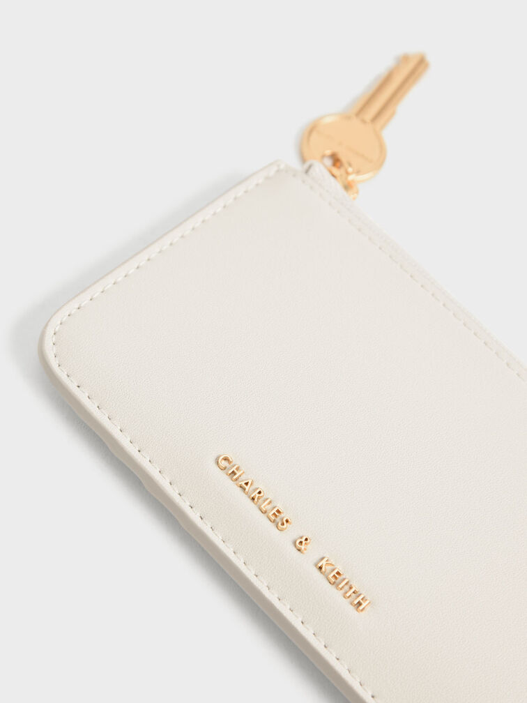 Lane Key Zip-Around Wallet, Cream, hi-res