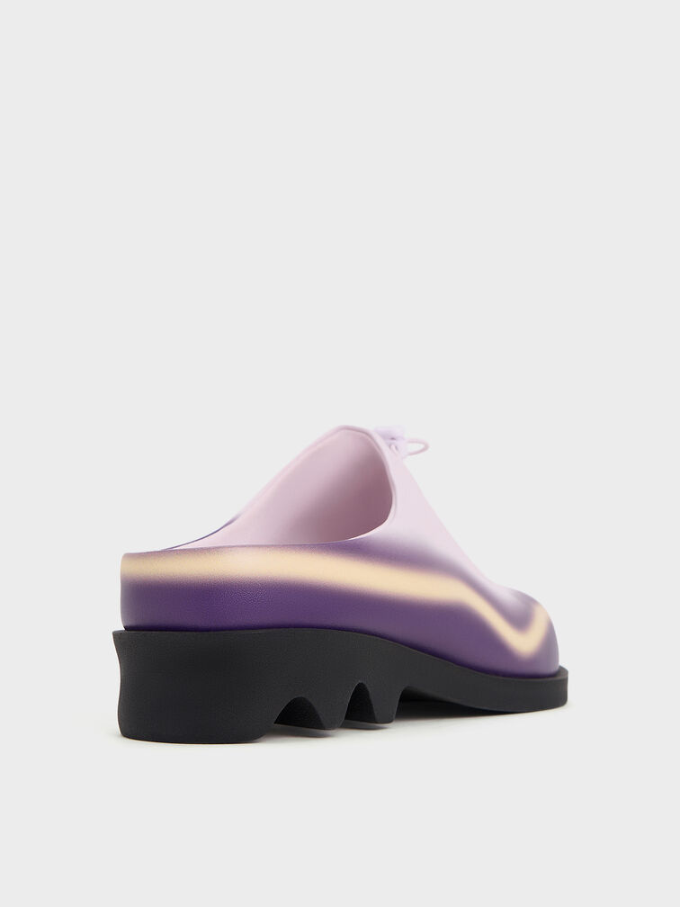 Gradient Wave Slip-On Mules, Lilac, hi-res