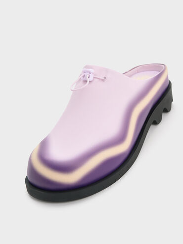 Gradient Wave Slip-On Mules, Lilac, hi-res