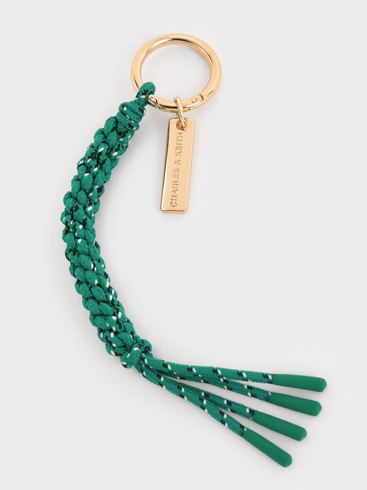 Braided Rope Charm, Lush Green, hi-res