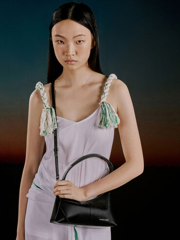 Simone Shoulder Bag, Noir, hi-res