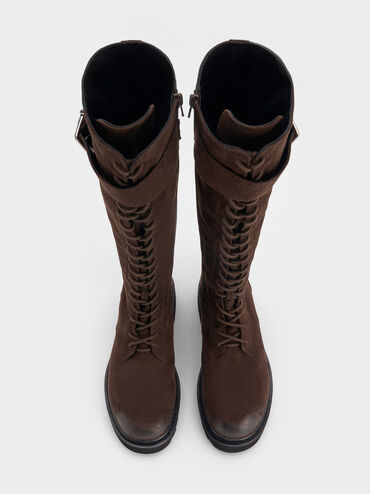 , Dark Brown Textured, hi-res