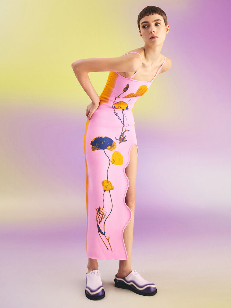 Gradient Wave Slip-On Mules, Lilac, hi-res