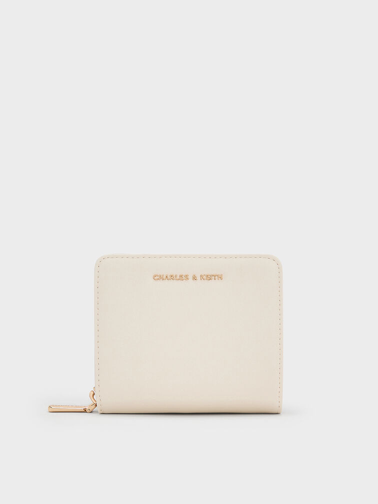 Finley Zip-Around Small Wallet, Cream, hi-res