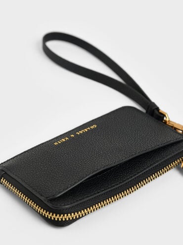 Dixie Multi-Slot Wristlet Card Holder, Black, hi-res