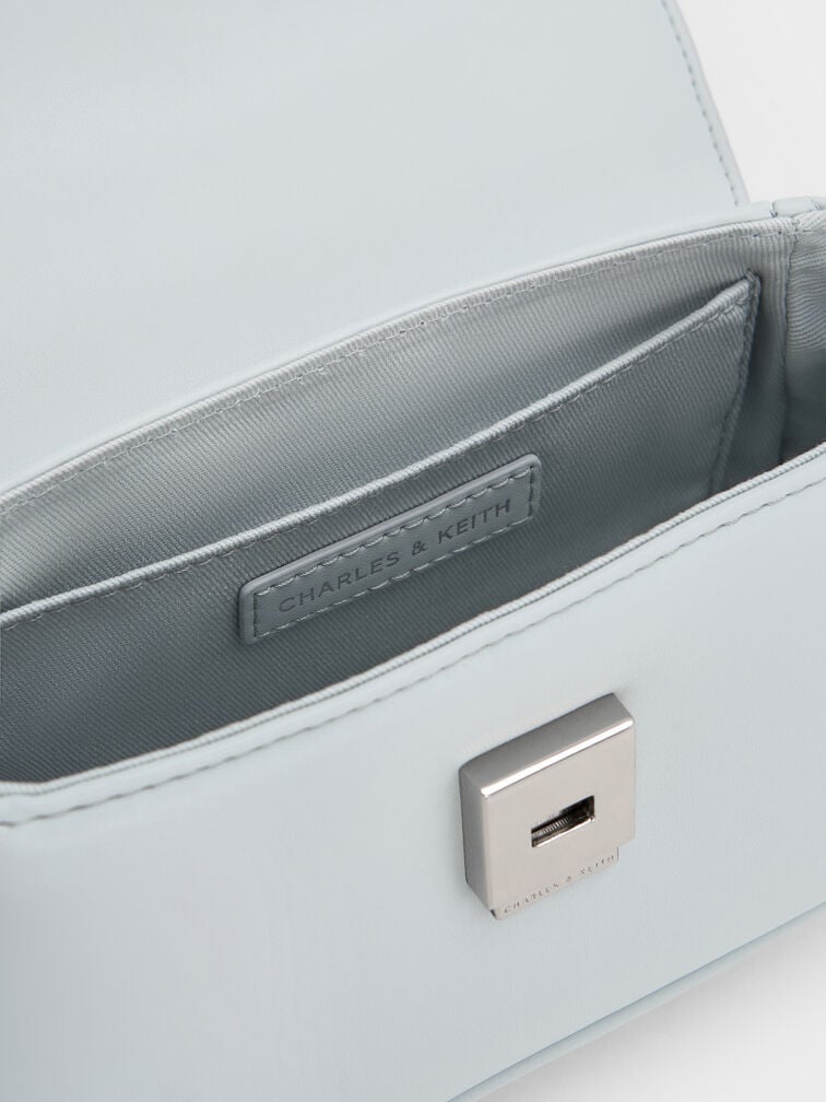 Sammie Knotted-Handle Front-Flap Bag, Sea Salt Blue, hi-res