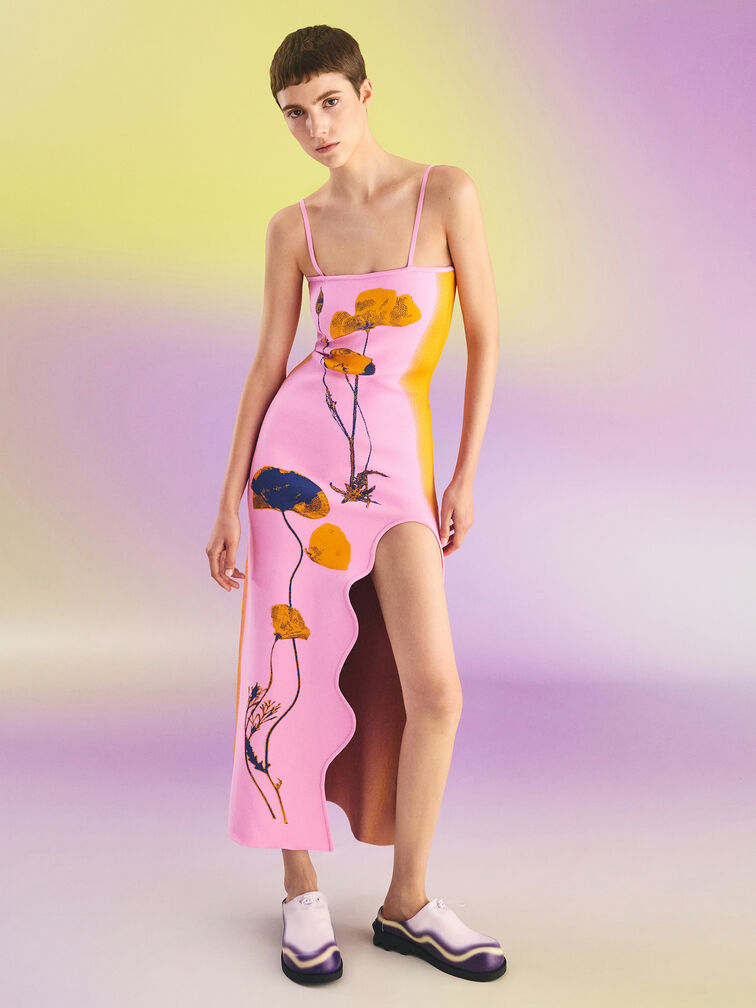 Gradient Wave Slip-On Mules, Lilac, hi-res