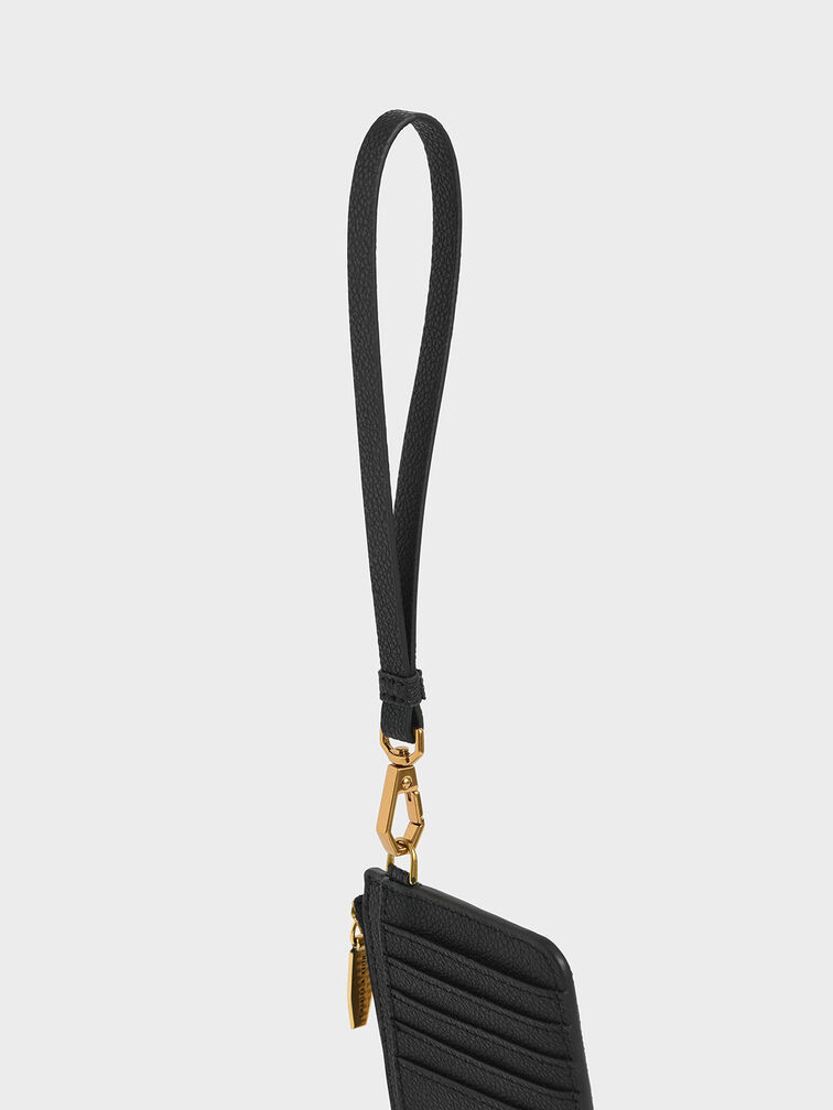 Dixie Multi-Slot Wristlet Card Holder, Black, hi-res