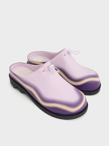 Gradient Wave Slip-On Mules, Lilac, hi-res