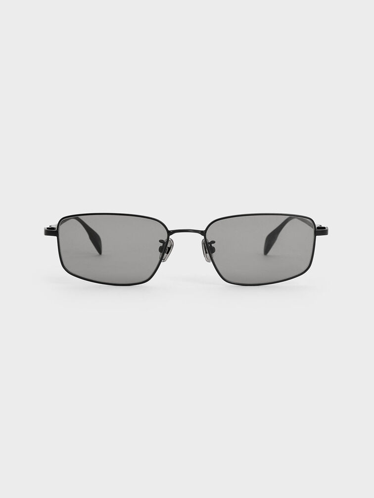 نظارة شمسية إينارا بإطار معدني, أسود, hi-res