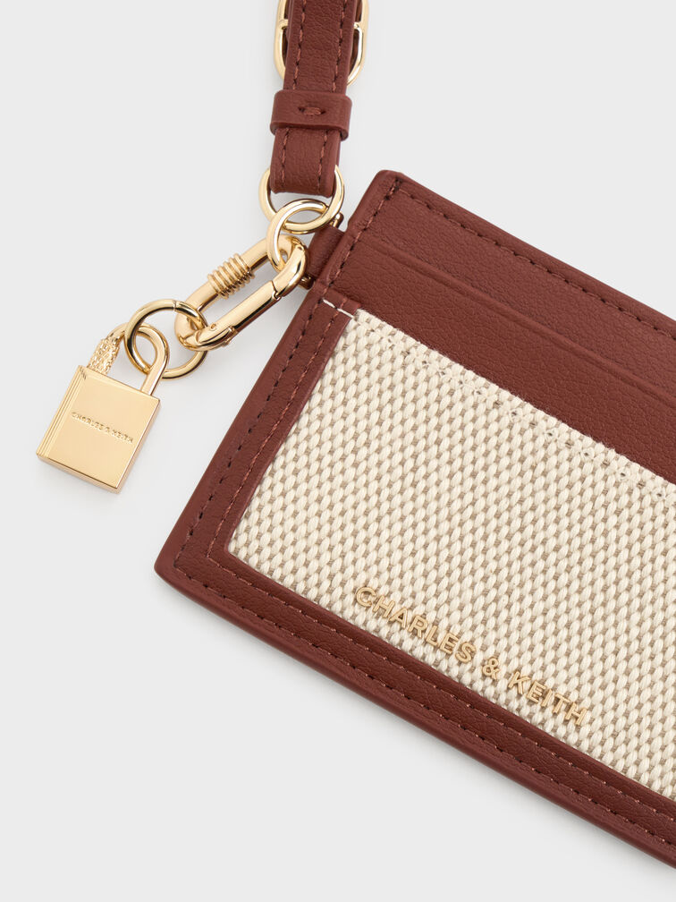 حامل بطاقات سكوتي كانفاس, قرميدي, hi-res