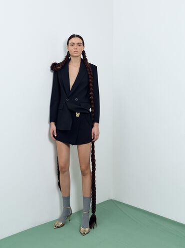 صندل جايلين ذو الكعب العالي المفتوح من الأمام مصنوع من الجلد المعدني, ذهبي, hi-res