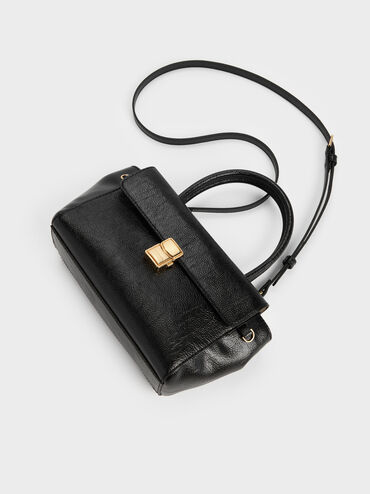 شنطة توت أيسلين بسلسلة حبل, أسود, hi-res