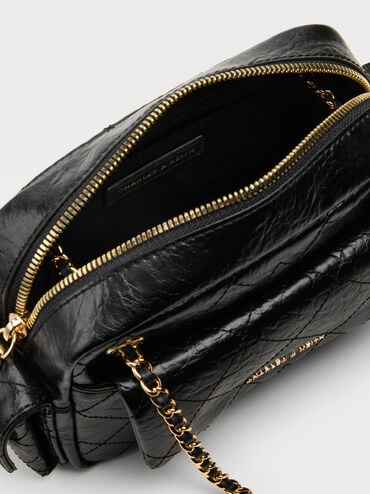 حقيبة كروسبودي "ديو" مبطنة, أسود, hi-res