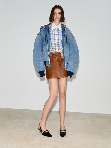 حذاء هيلينا كعب قصير حزام خلفي  بمشبك لؤلؤي, صندوق أسود, hi-res