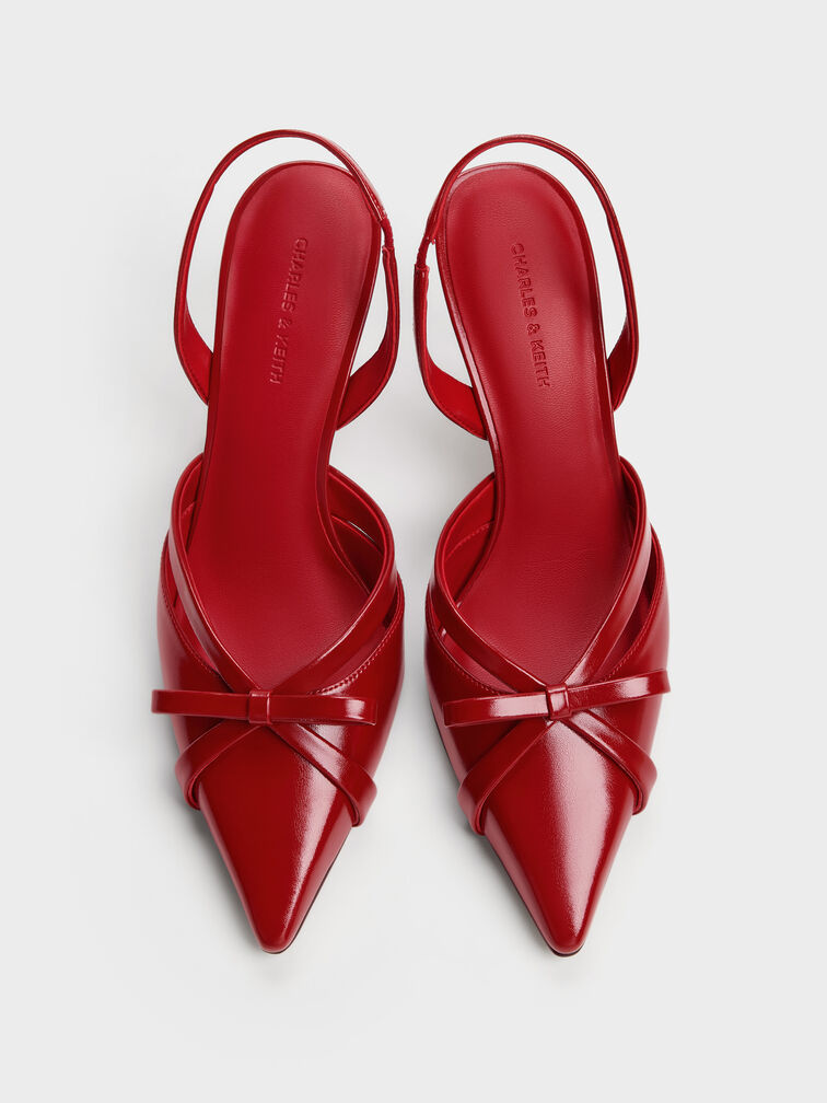 Kaleen Slingback Stilettos, Red, hi-res