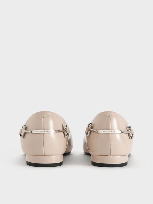 Erinna Metallic-Accent Pointed-Toe Flats, Sand, hi-res