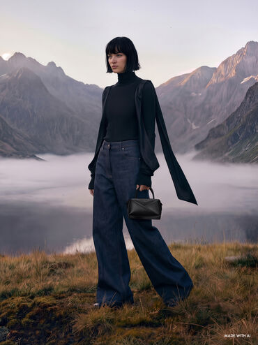 حقيبة بولينج هندسية من ميدوري, أسود عميق, hi-res