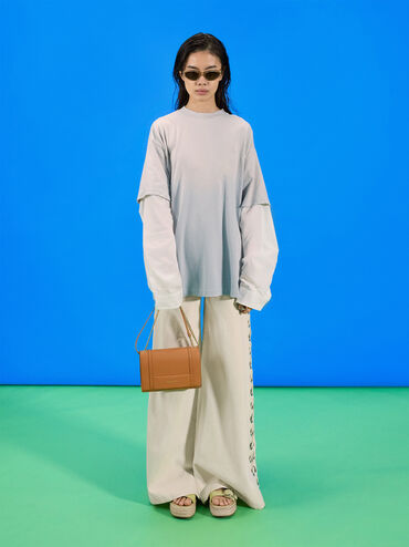 Shalia Chain-Strap Shoulder Bag, Russet Brown, hi-res