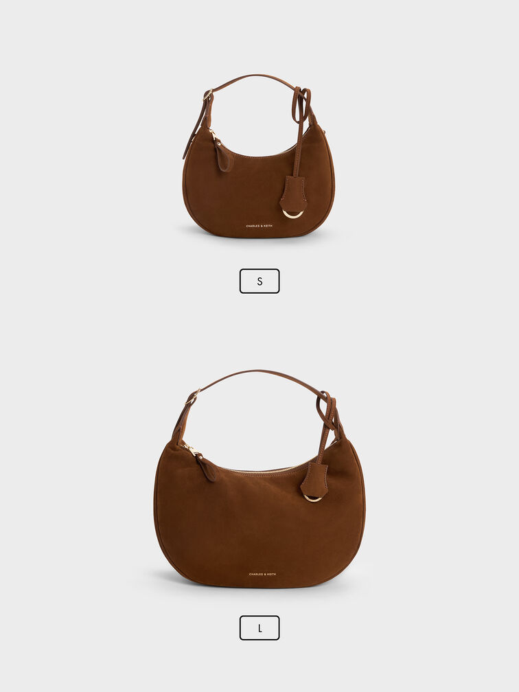 شنطة هوبو فيجا شامواه صناعي, Pecan Brown, hi-res