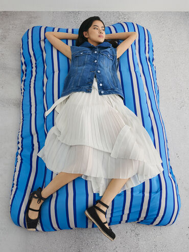 حذاء إسبادريل برنادين من الشمواه بحزام للربط, أسود خشن, hi-res