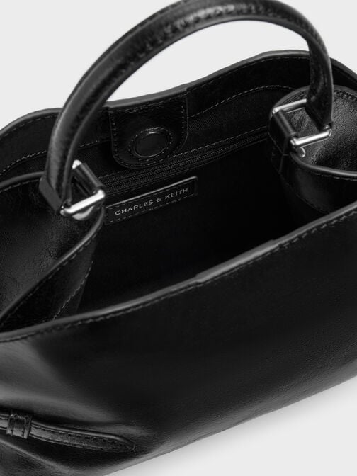 Delfina Chain Side-Belt Tote Bag, Noir, hi-res