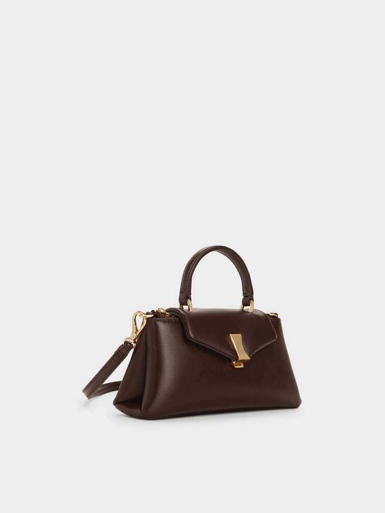 Micro Lilibet Top Handle Bag, Espresso Brown, hi-res