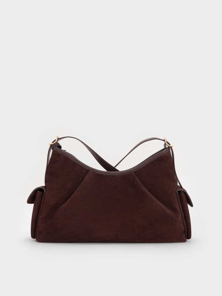 Khai Side-Pocket Shoulder Bag, Espresso Brown, hi-res