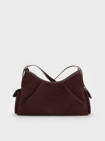 Khai Side-Pocket Shoulder Bag, Espresso Brown, hi-res