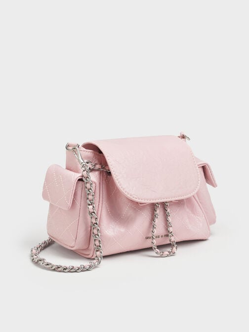 حقيبة ظهر مبطنة, زهري فاتح, hi-res