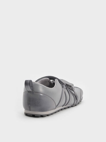 Silko Burnished Mary Jane Sneakers, Light Grey, hi-res