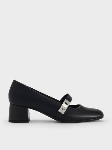 Lando Mary Jane Pumps, Black, hi-res