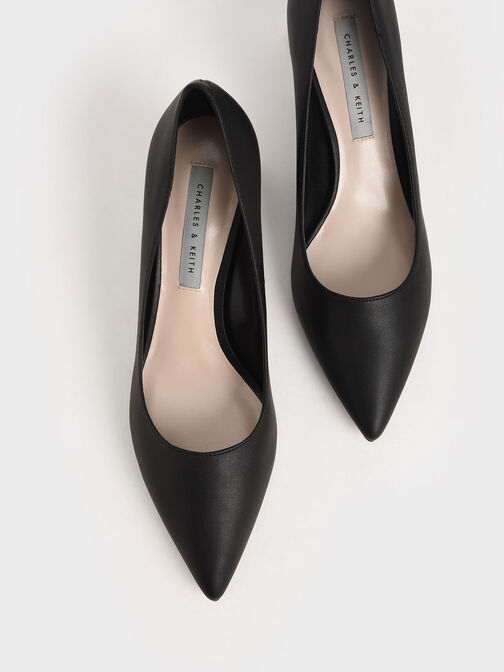 حذاء بكعب ترابيزي, أسود, hi-res