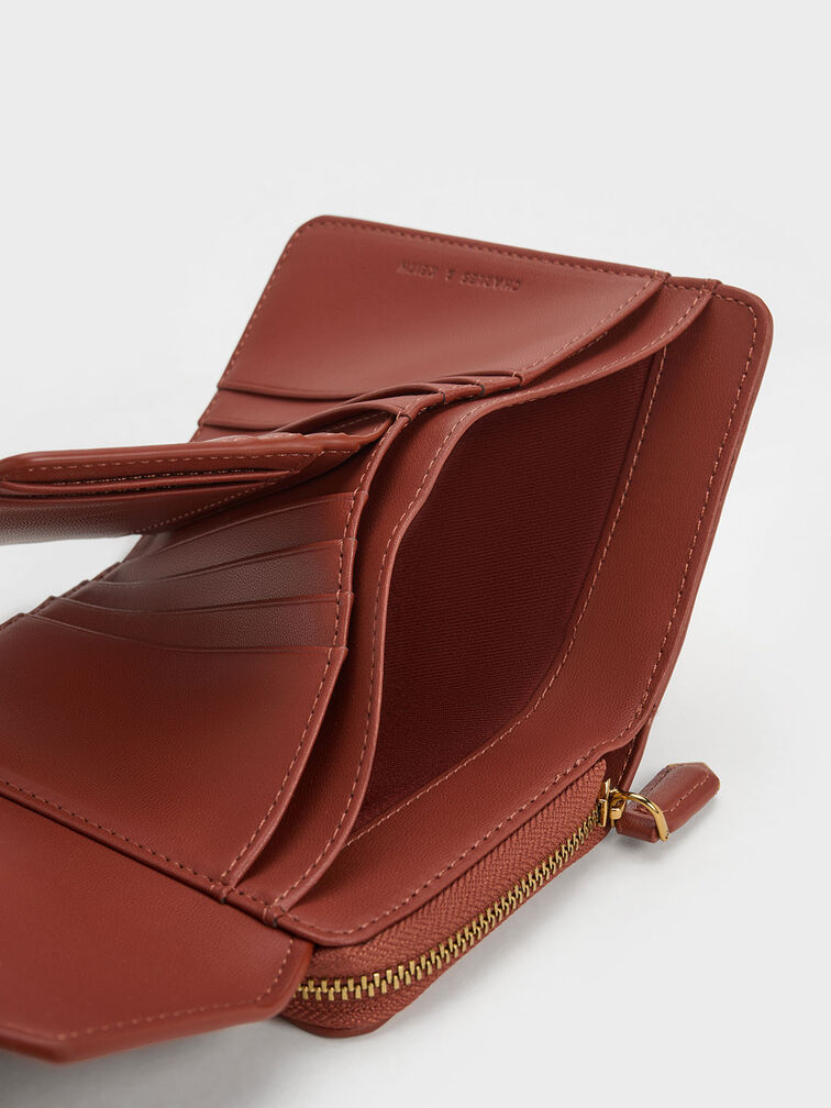 Stitch Trim Envelope Wallet, Mocha, hi-res