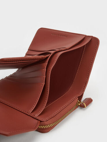 Stitch Trim Envelope Wallet, Mocha, hi-res