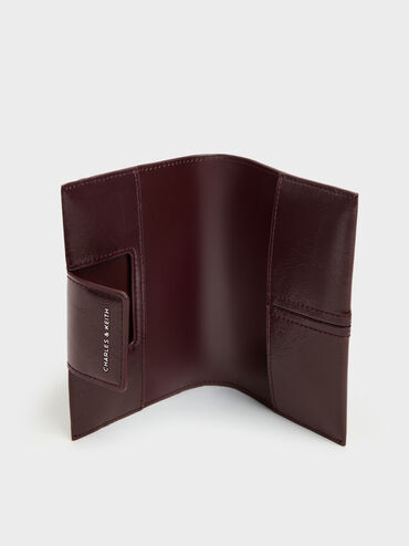 Noane Passport Holder, Wineberry Red, hi-res