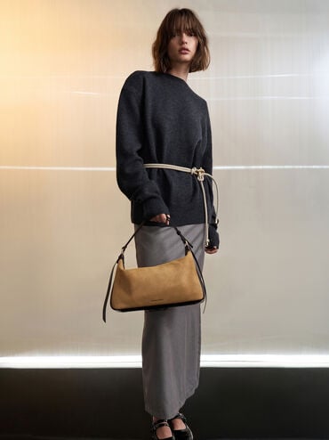 شنطة كتف كالا شامواه, رملي ذهبي هاديء, hi-res