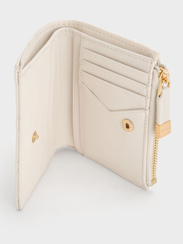 حامل بطاقات مبطن, كريمي, hi-res