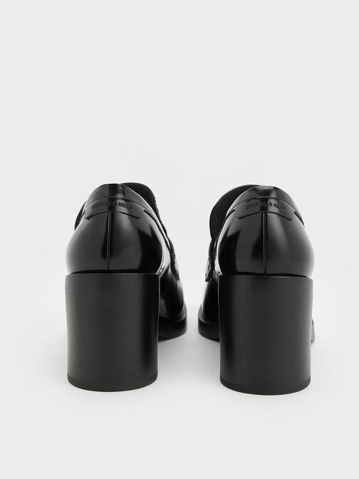 حذاء بامبس بيني لوفر بكعب عريض, متعدد الألوان, hi-res