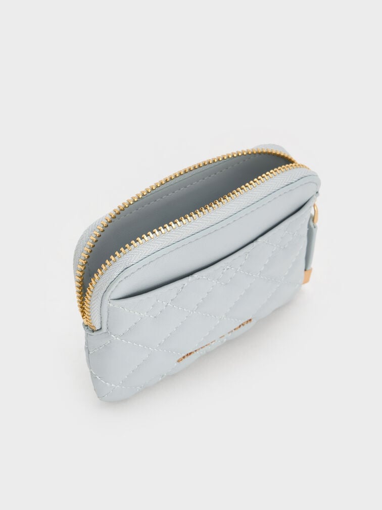 حامل بطاقات مبطن, أزرق باهت مائل للرمادي, hi-res