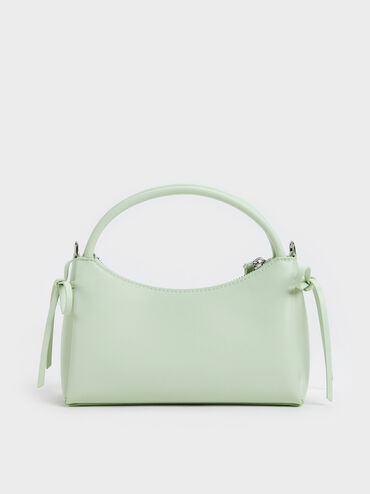 Hazel Bow Top Handle Bag, Mint Green, hi-res