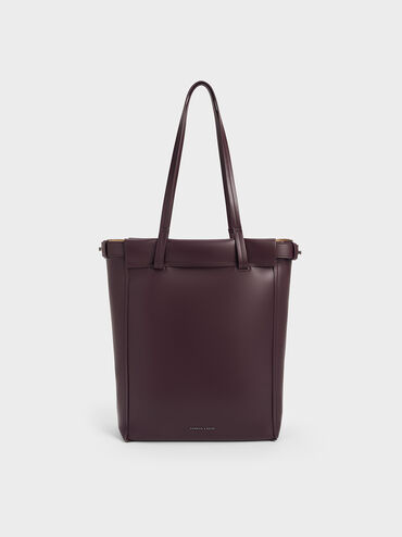 Ellis Tote Bag, Plum, hi-res