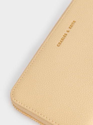 محفظة طويلة دولسي بسحاب كامل, بيج, hi-res