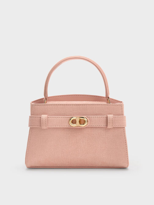 Aubrielle Top Handle Bag, Pink, hi-res