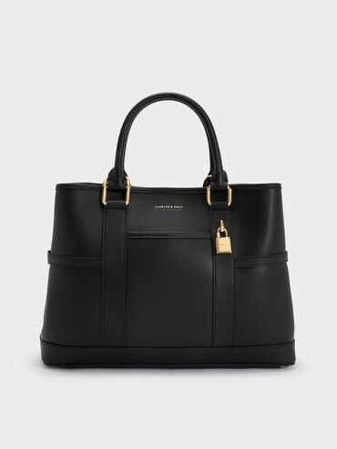 Scottie Tote Bag, Black, hi-res