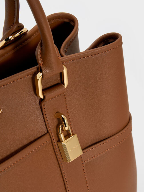 Scottie Tote Bag, Chocolate, hi-res