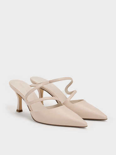 حذاء ميول أردن بمقدمة مدببة وكعب متموج, وردي فاتح, hi-res