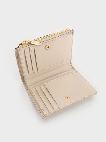 محفظة صغيرة هندسية بألوان متداخلة من ميدوري, متعدد البني, hi-res