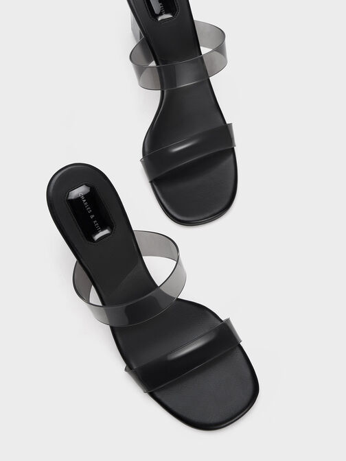 حذاء ميولز فيا بكعب هندسي, أسود, hi-res