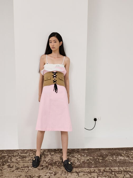 لوفرز كودي جلد مزين بمشبك معدني ومزموم, أسود, hi-res